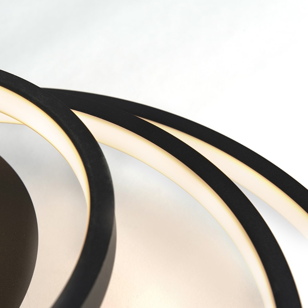 Plafonnier en aluminium noir — vue 4