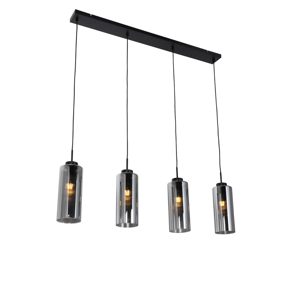 Suspension en verre gris