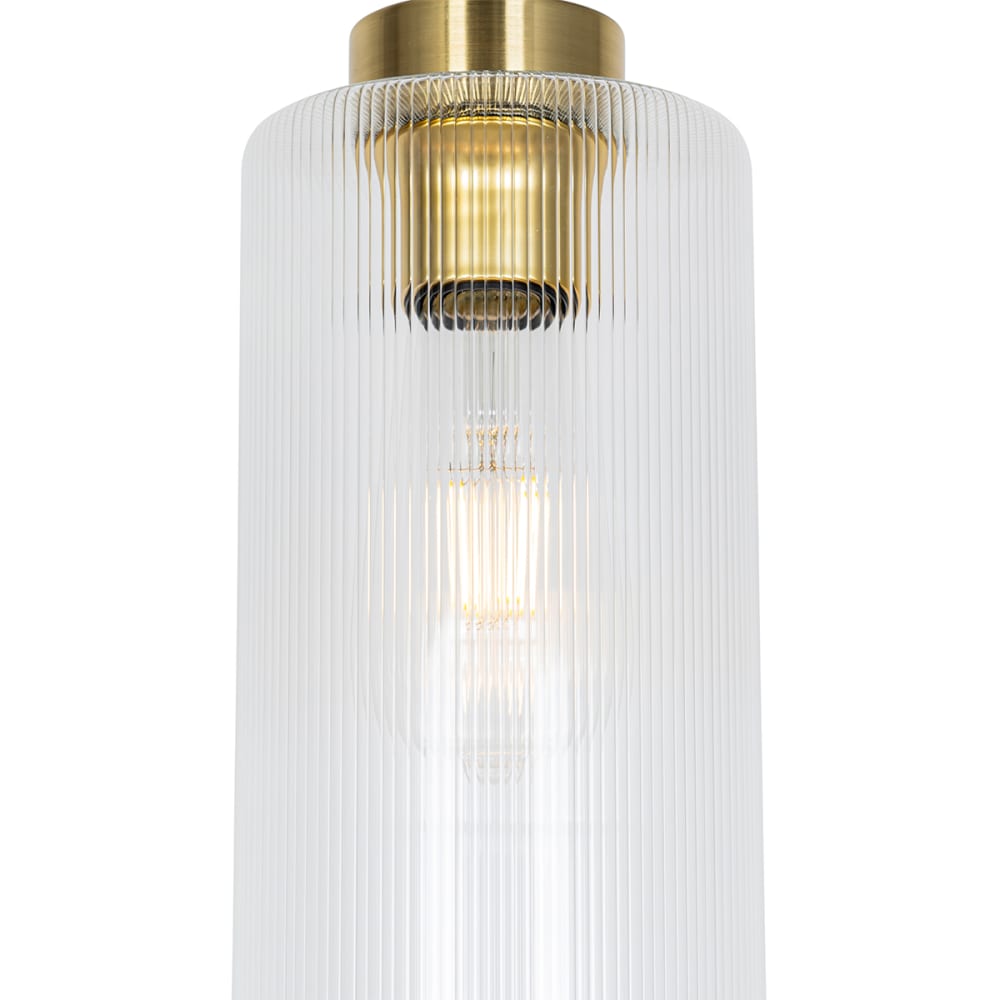 Suspension en verre doré — vue 3