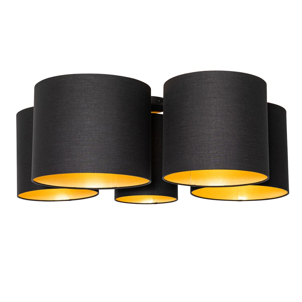 Plafonnier en tissu noir — vue 4