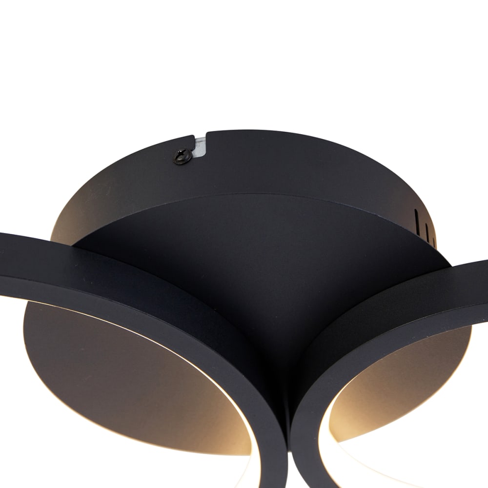 Plafonnier en aluminium noir — vue 4