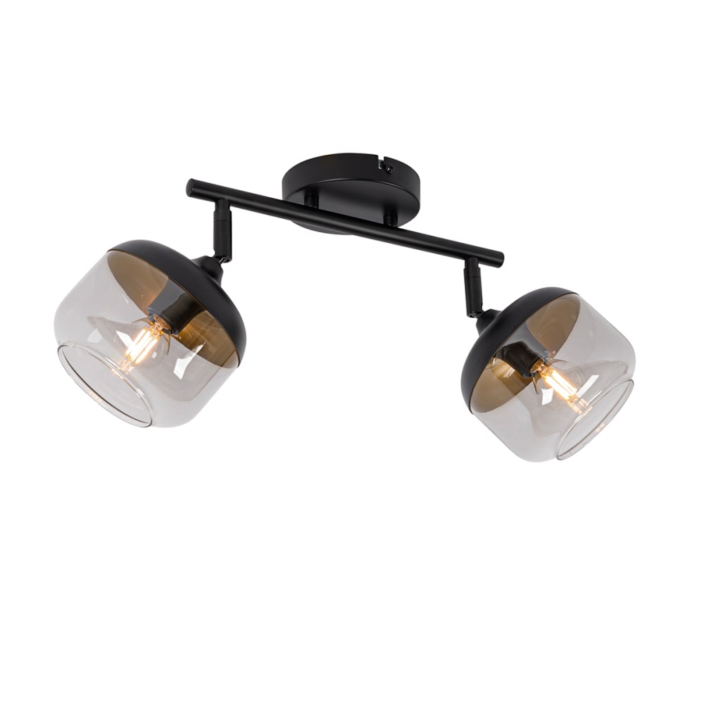 Spot plafond en verre gris