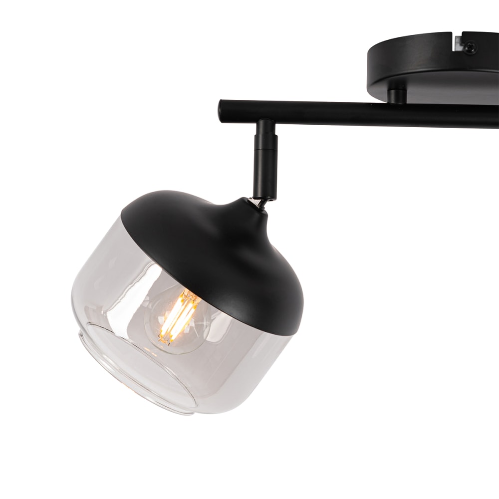 Spot plafond en verre gris — vue 3