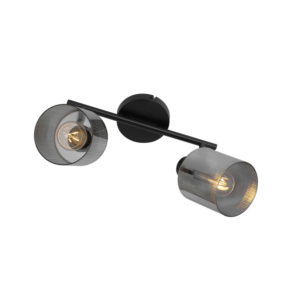 Spot plafond en verre gris — vue 3