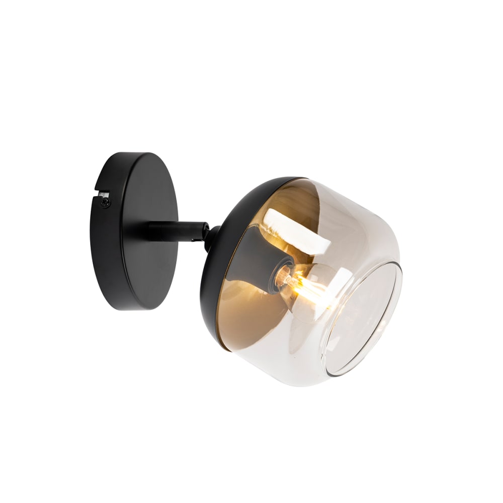 Spot murale en verre gris