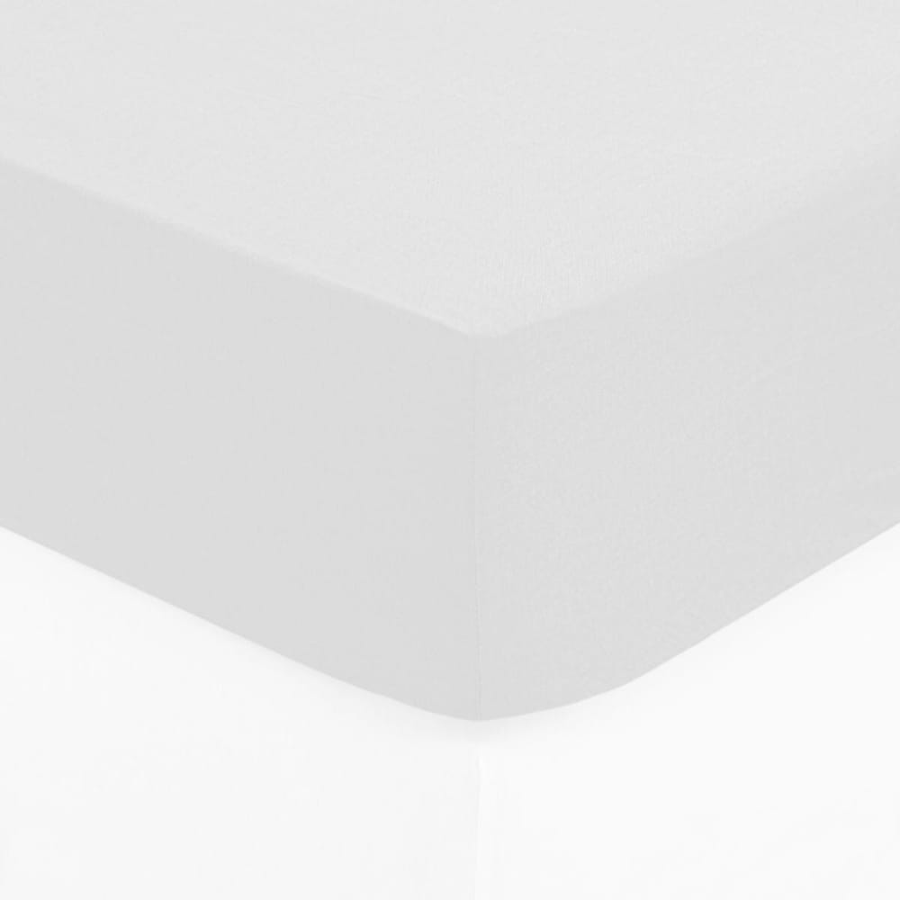MueMue Spannbettlaken Baumwolle weiß 90x190cm - Baumwolle