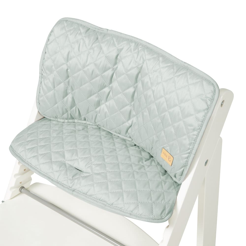 Coussin chaise haute bébé hydrofuge 2 pcs vert (Roba) - Image 1