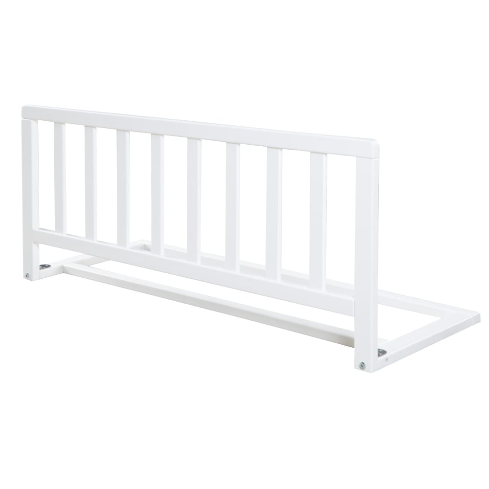 Barrière de lit bébé 90 cm en bois massif blanc