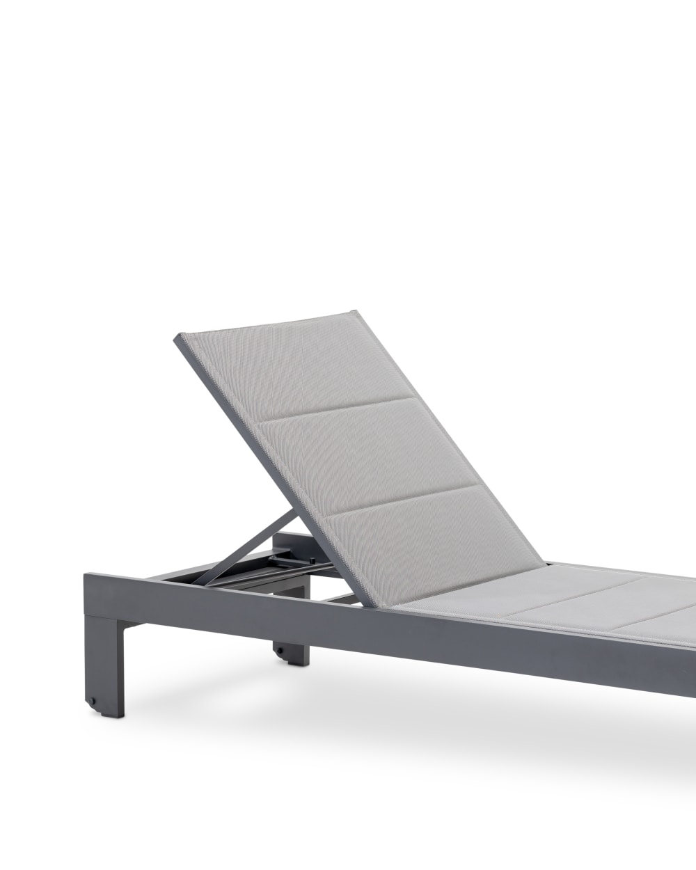 Pack 2 chaises longues de jardin en aluminium anthracite - Maisons du Monde