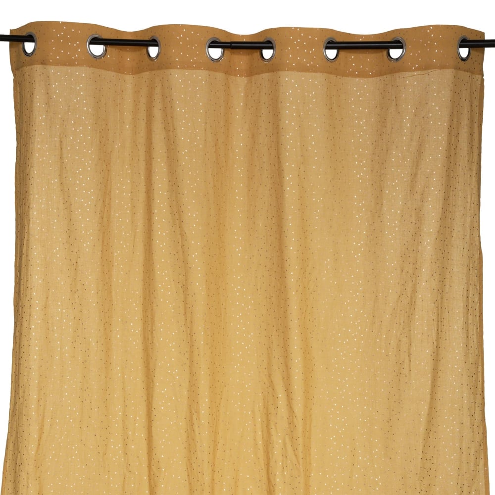 Rideau voilage gaze de coton motifs brillants coton/gaze de coton