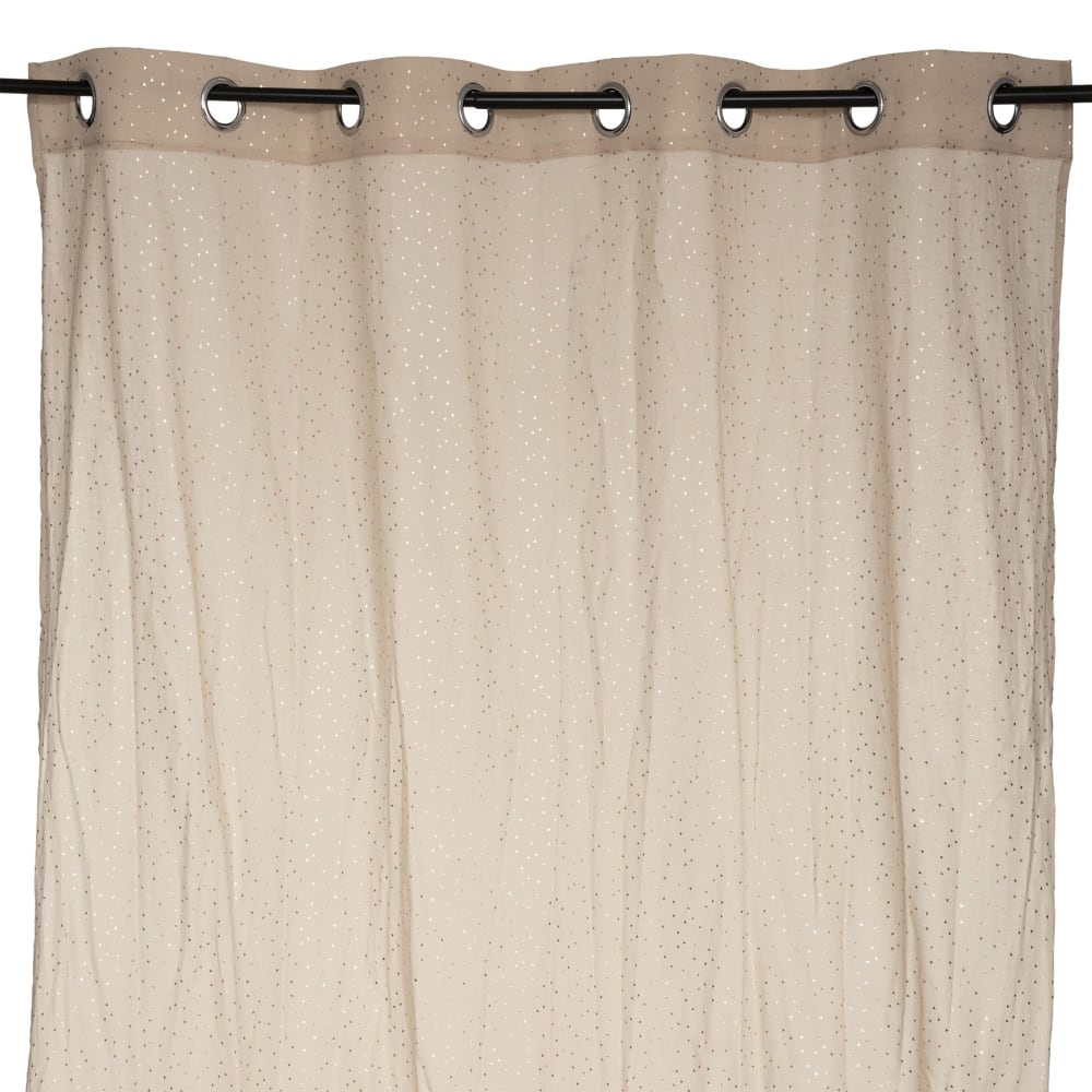 Rideau voilage gaze de coton motifs brillants coton/gaze de coton