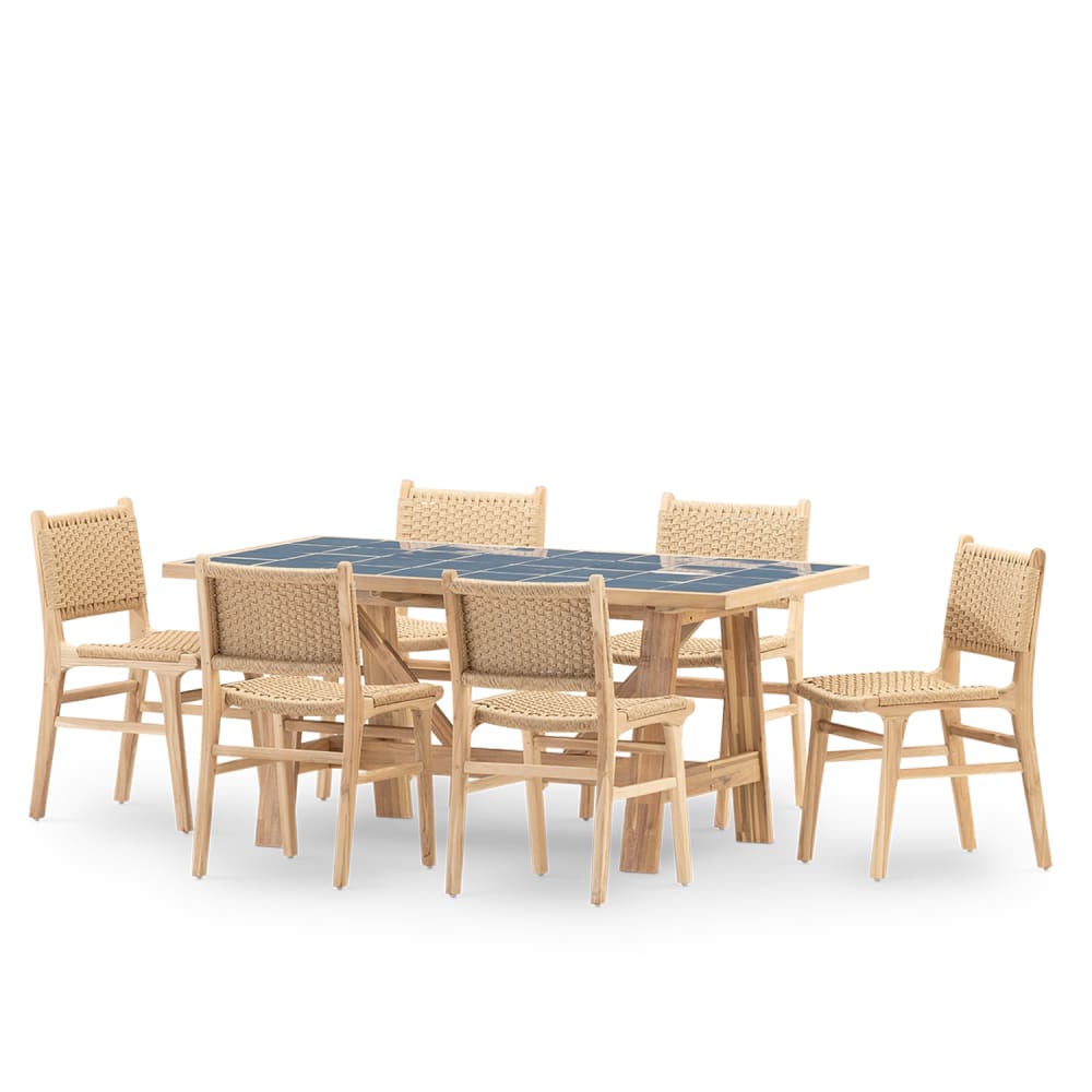 Ensemble table et chaises - bleue