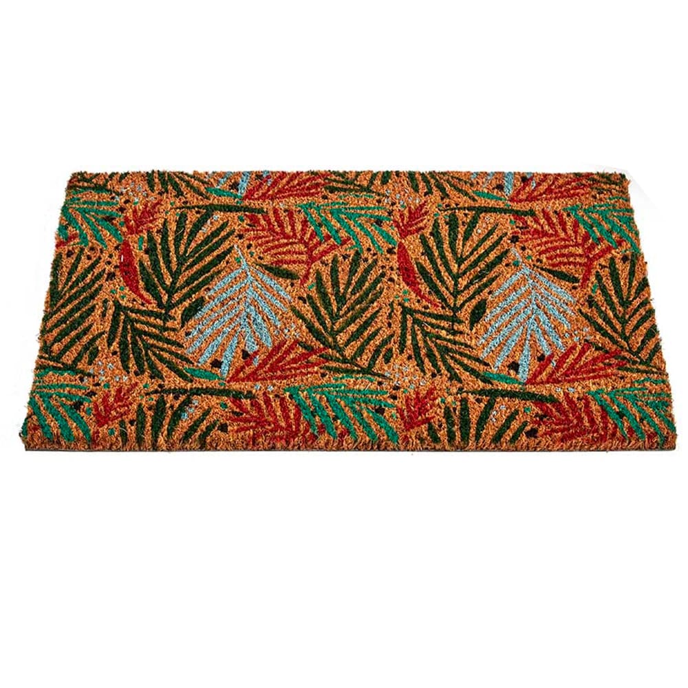 Paillasson coco multicolore feuilles 60x40x1cm - Maisons du Monde