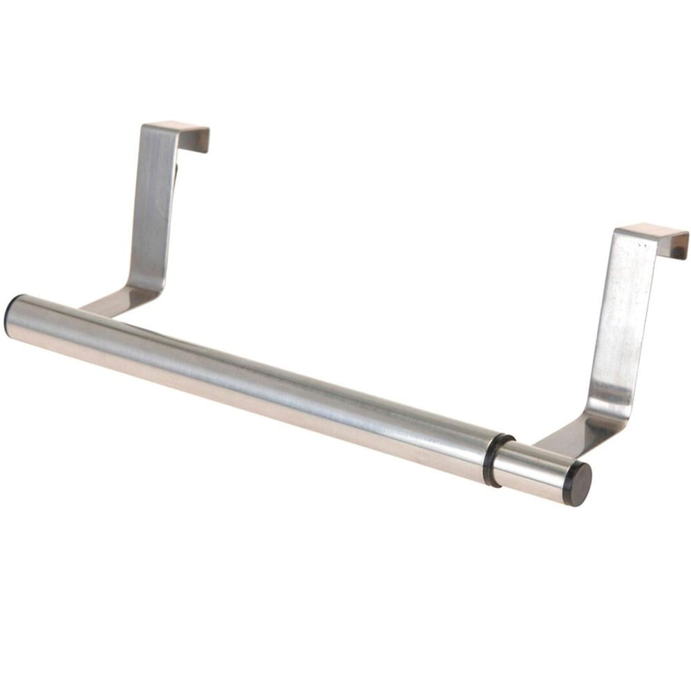 Wadiga Porte-serviette de porte extensible en inox 25 à 40cm Gris Métal
