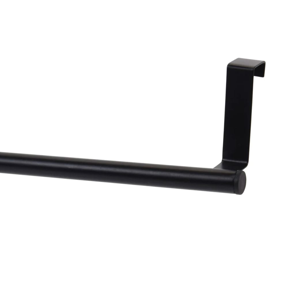 Porte-serviette de porte en métal noir 36.5x8x6cm - Maisons du Monde