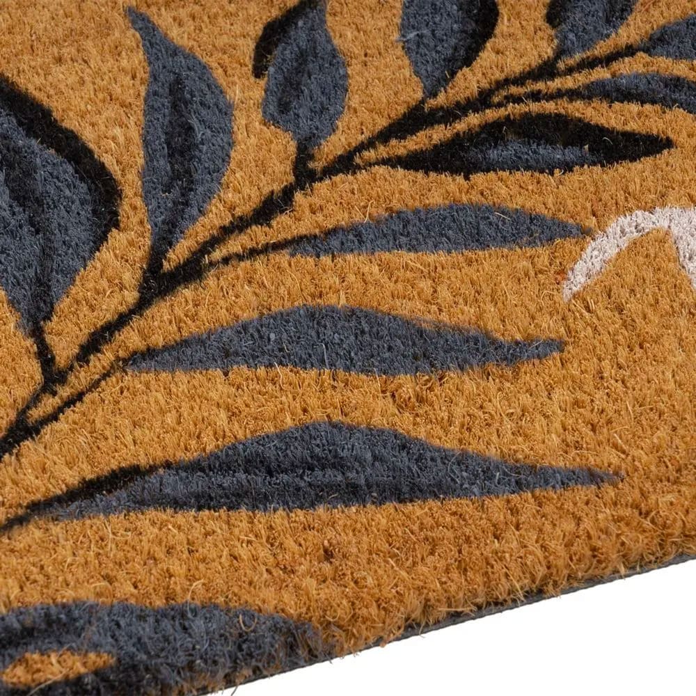 Paillasson coco long étroit welcome feuillage 75x25x1.5cm - Maisons du Monde