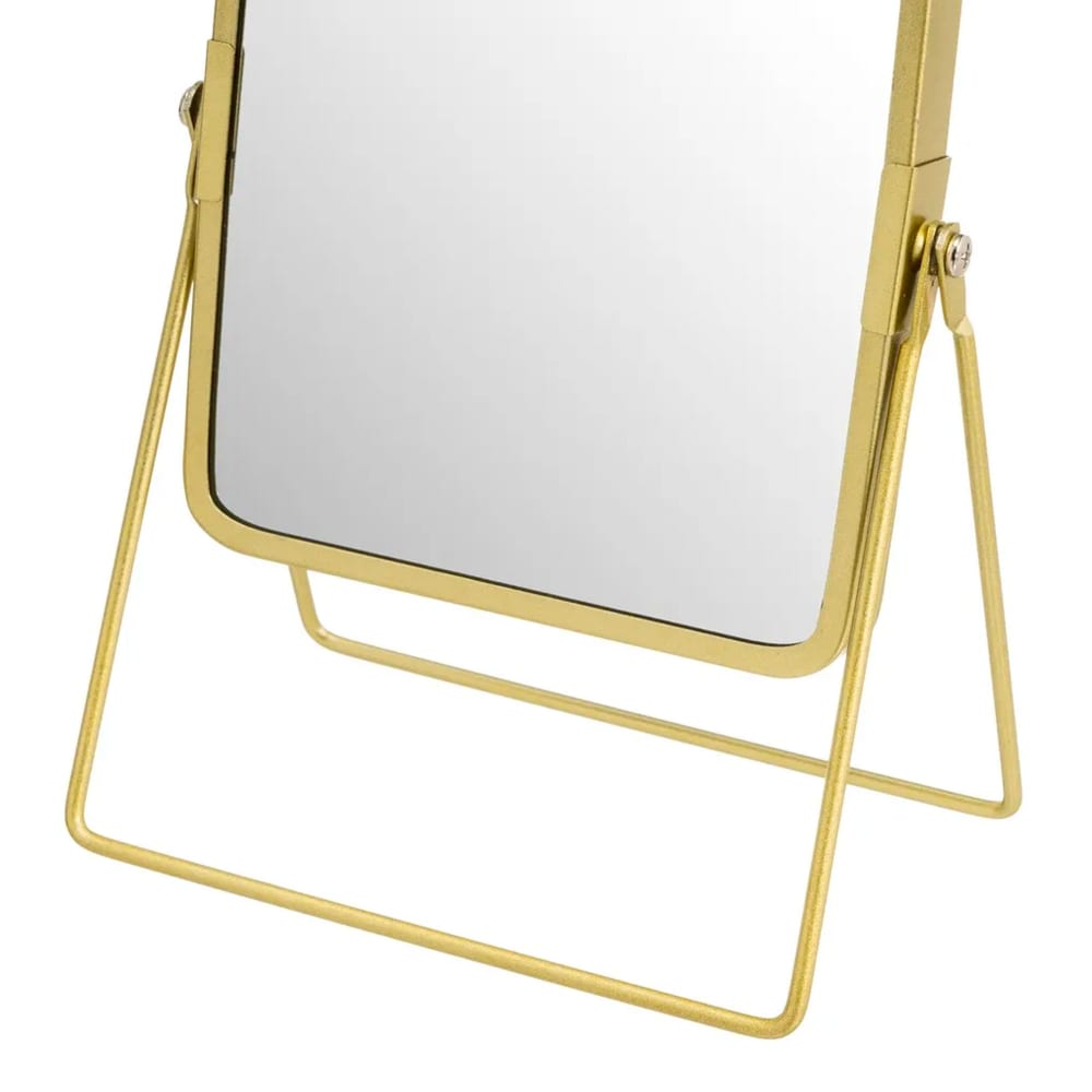 Miroir grossissant x2 double face en métal doré 16x7.5x23cm - Maisons du Monde