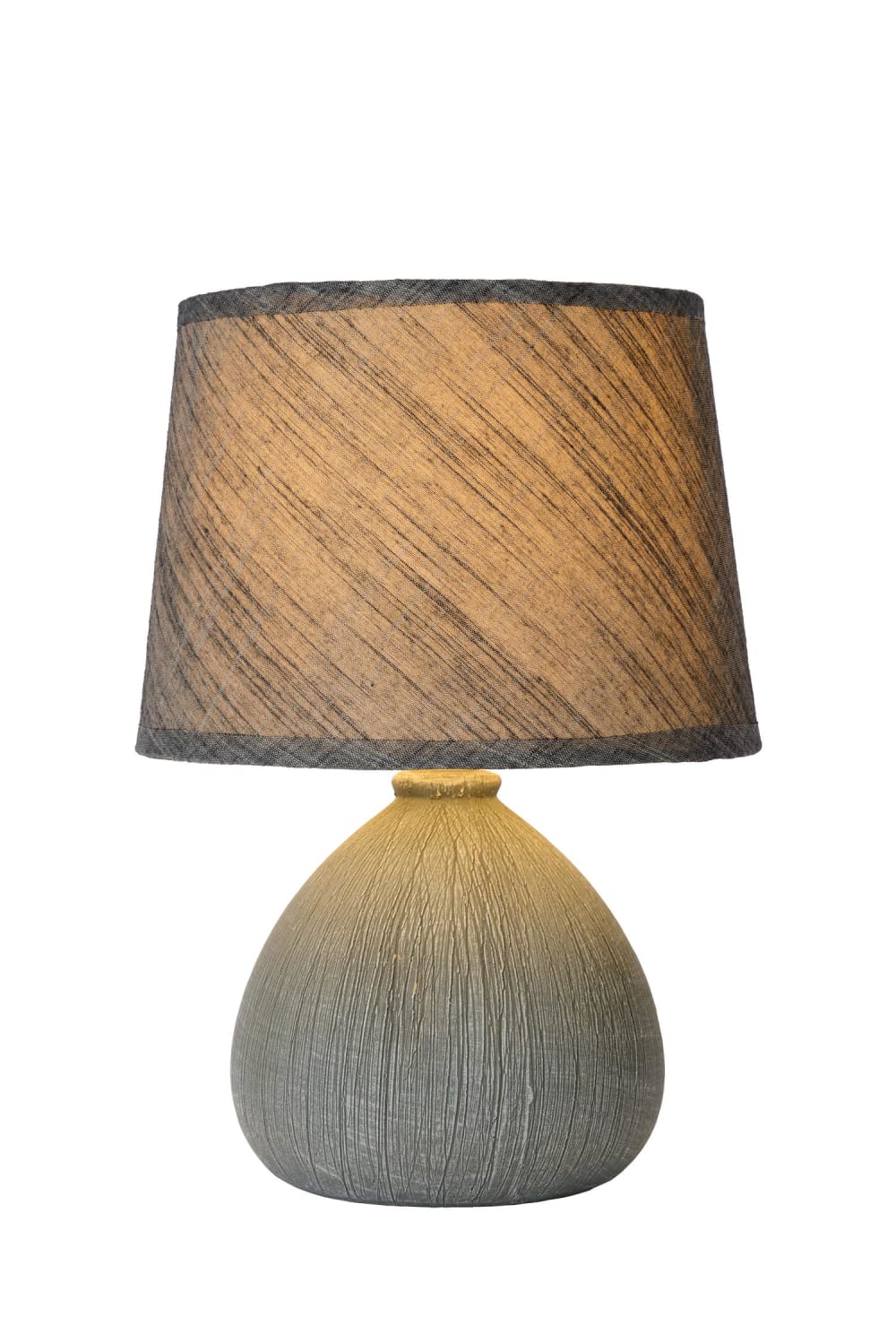 Lucide Tischlampe aus Keramik 1xE14, grau style landhaus - Keramik