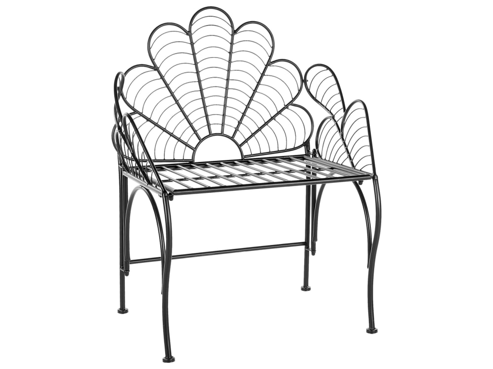 Chaise de jardin métal noir