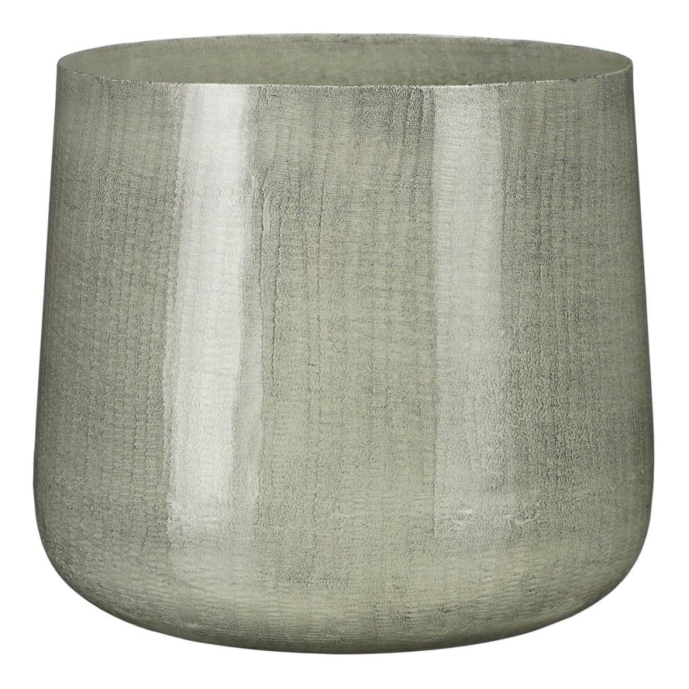 Cache-pot d'intérieur gris clair fer h24xl26xl26cm