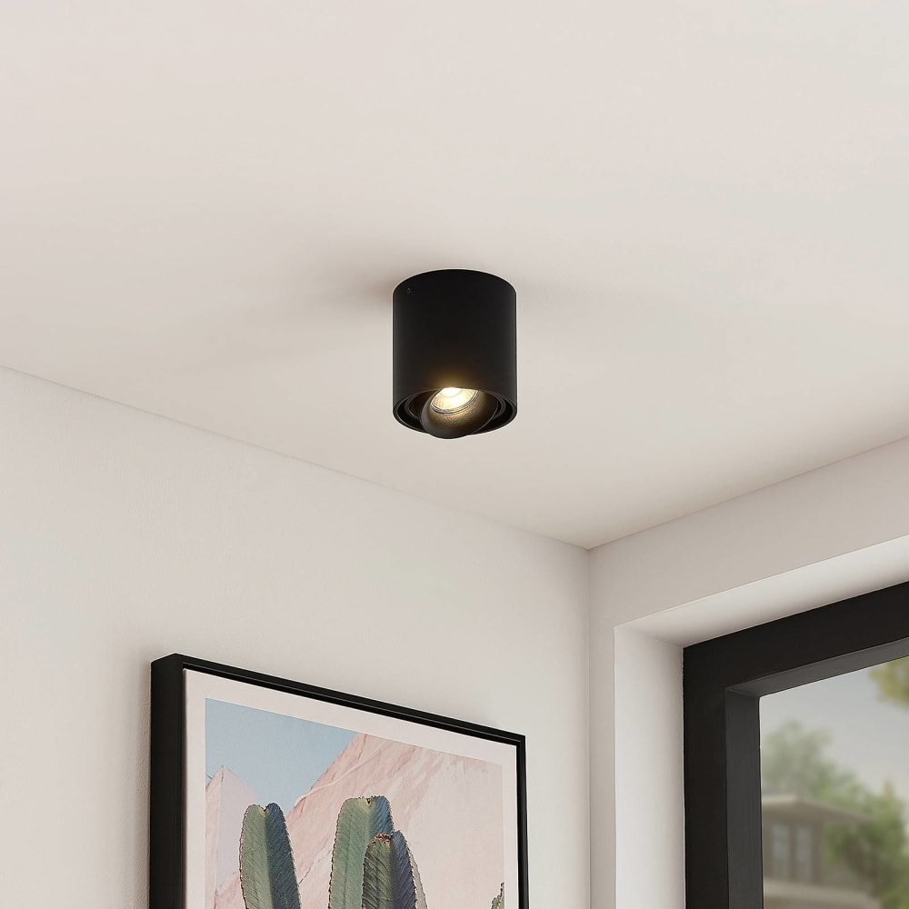 Plafonnier en aluminium noir - Maisons du Monde
