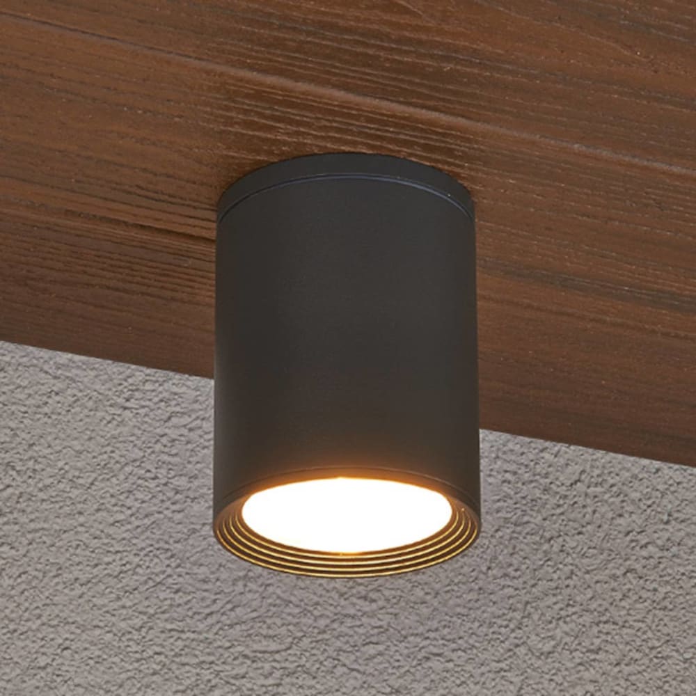 Plafonnier en aluminium noir - Maisons du Monde