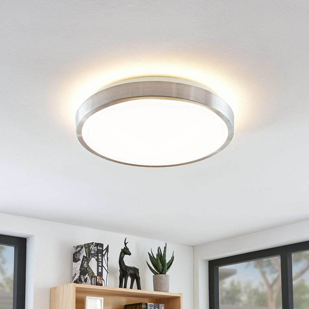 Plafonnier led en aluminium gris - Maisons du Monde