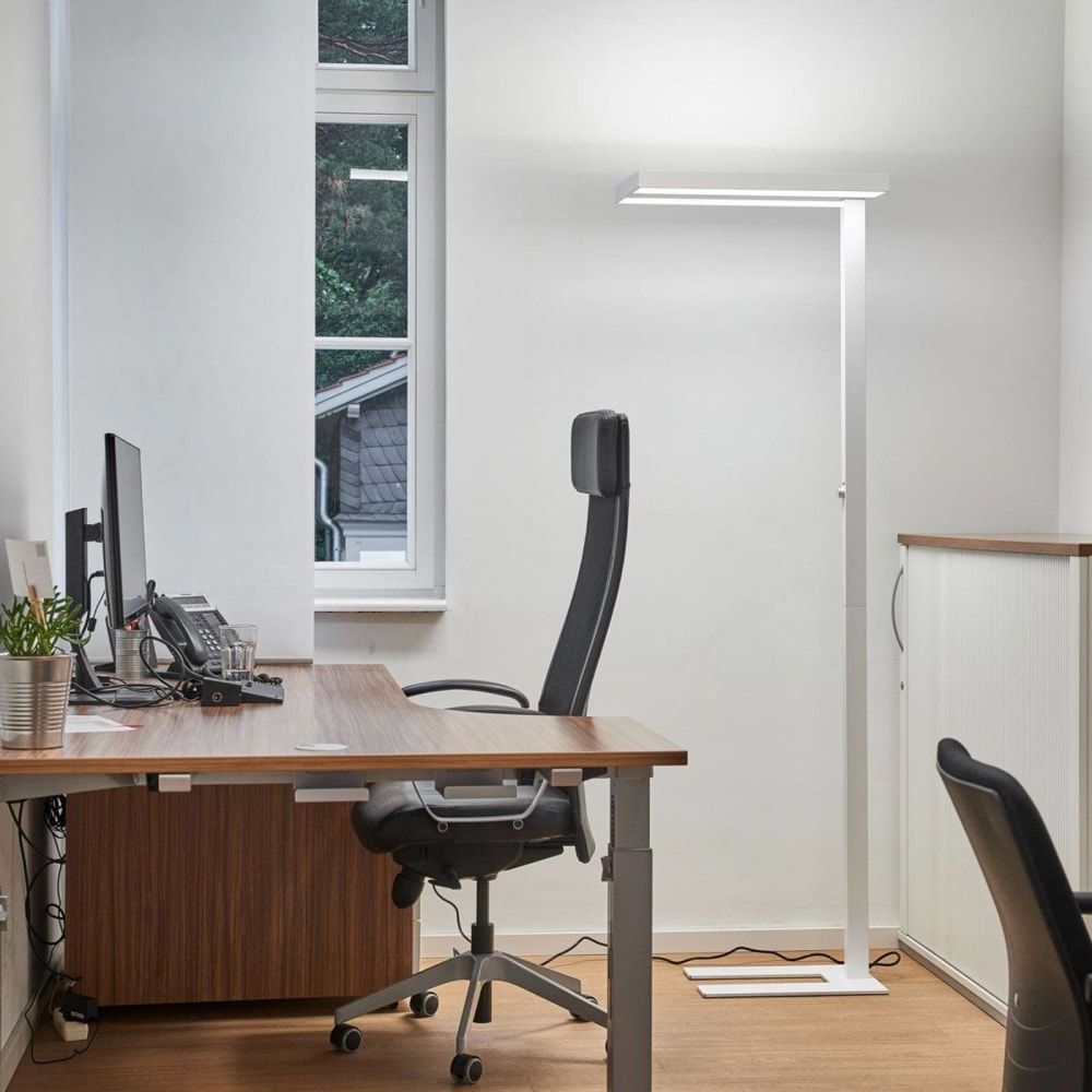 Lampadaires de bureau en aluminium blanc - Maisons du Monde