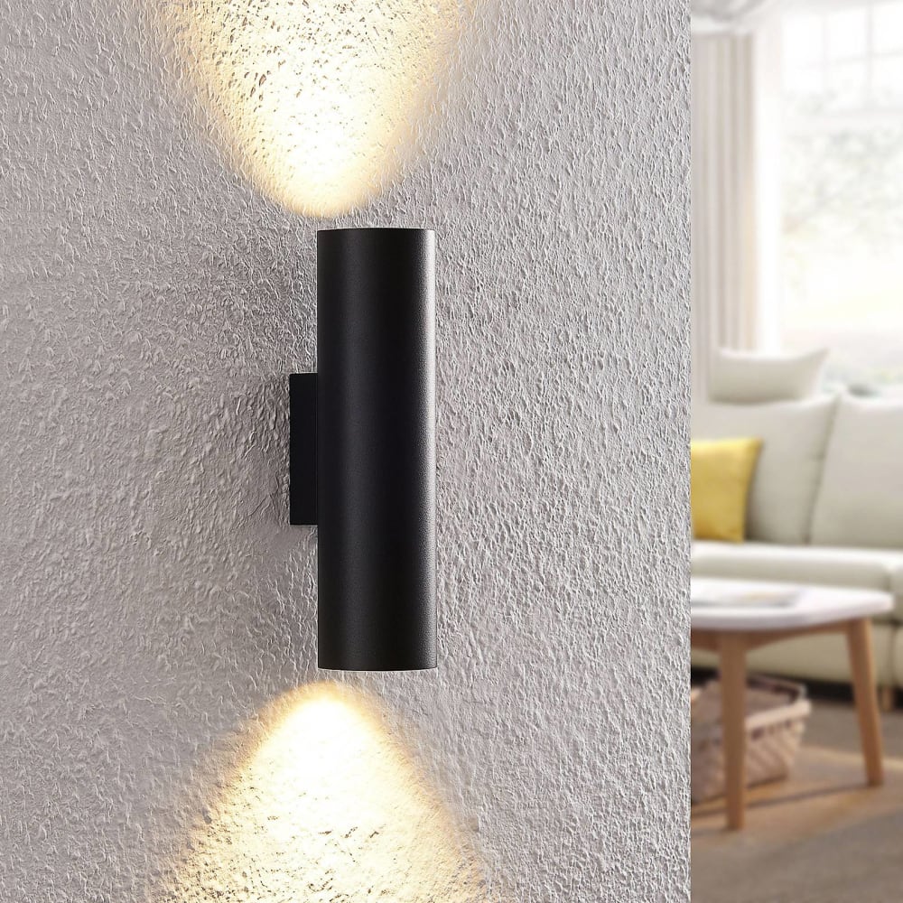Applique murale en aluminium noir - Maisons du Monde