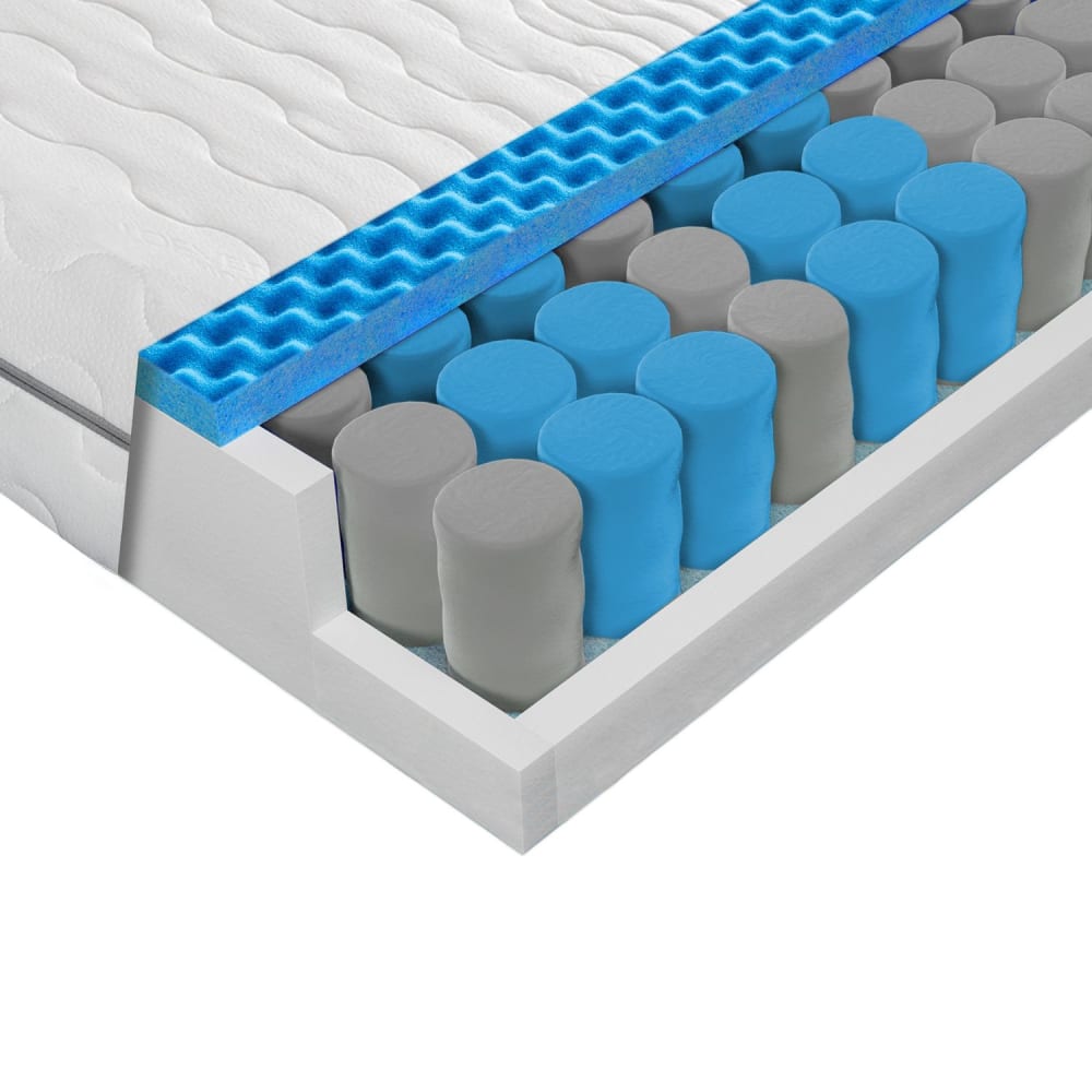 Matelas 160x200, 21cm Matelas à ressorts ensachés 160x200 H2 H3