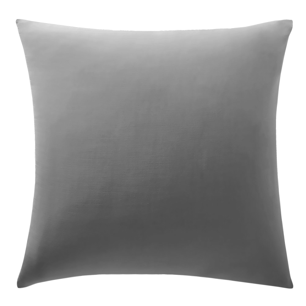 Taie sac en coton gris minéral 50x70cm