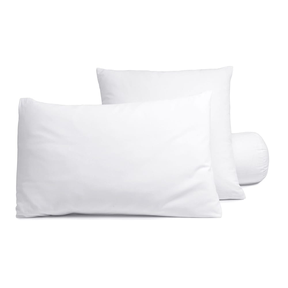 Sous-taie oreiller en coton blanc 50x70cm