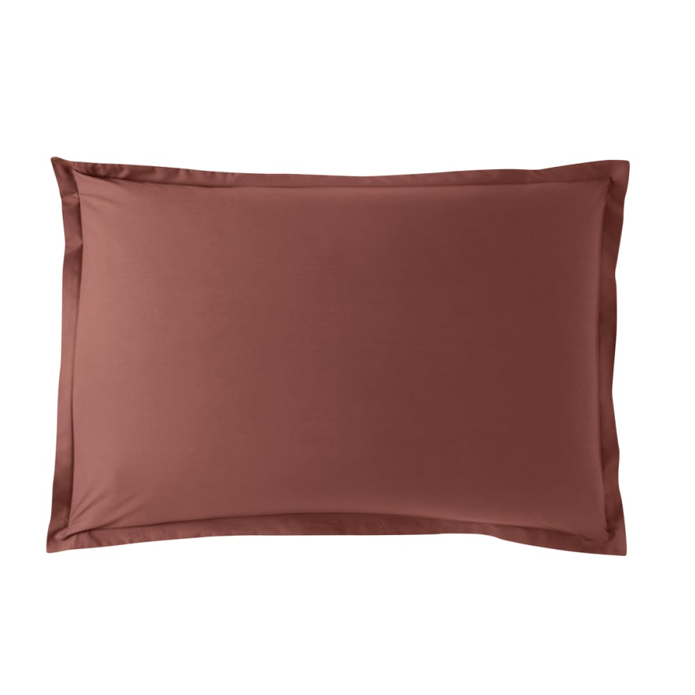 Taie d'oreiller percale brique 60x60 cm — vue 3