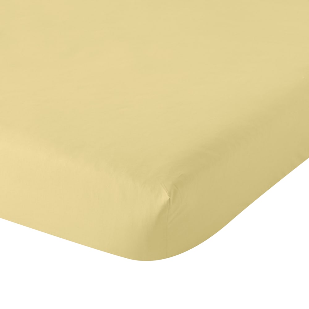 Drap housse percale mimosa 120x190 cm