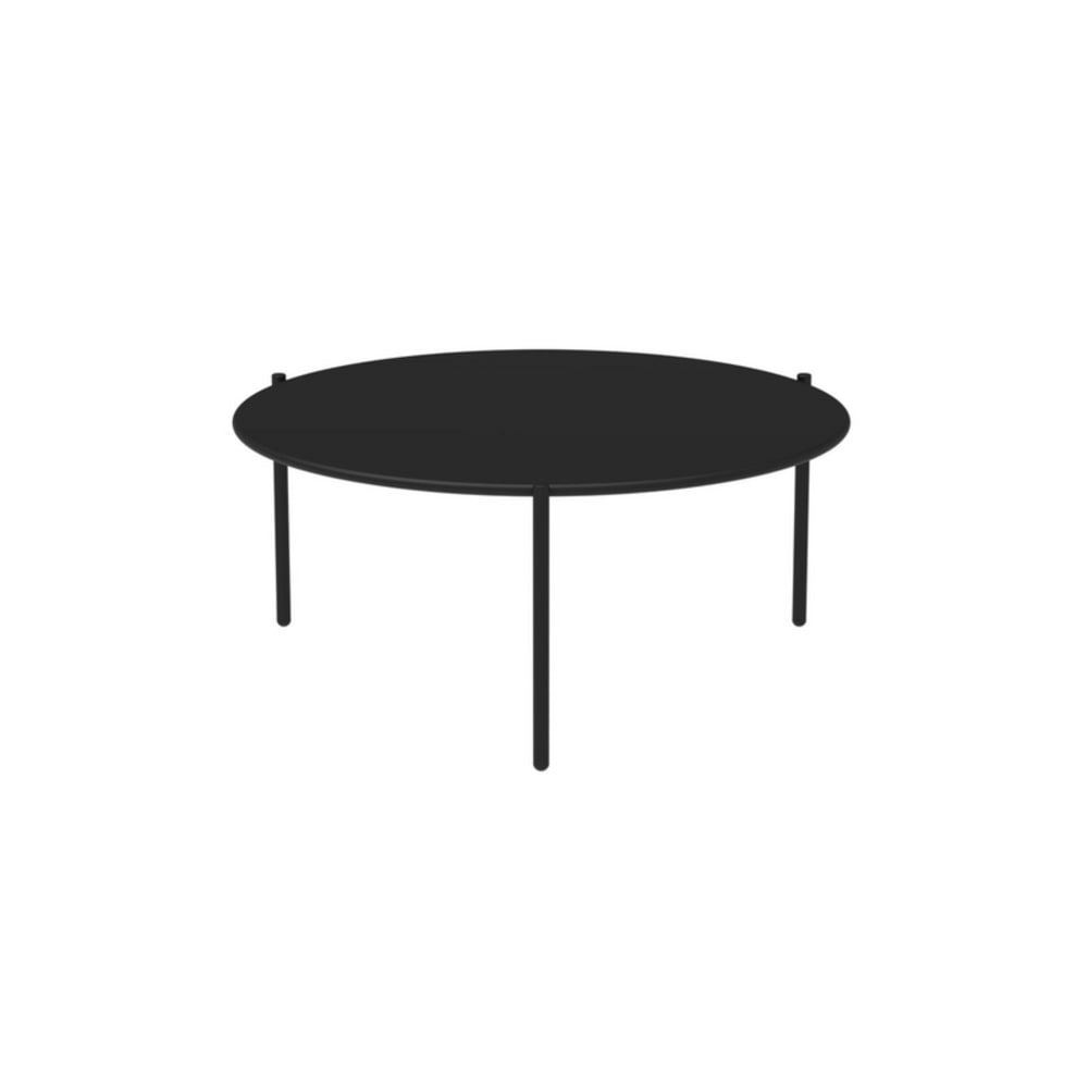 Table basse ronde empilable en métal, 90 x 90 cm, 40 cm de hauteur