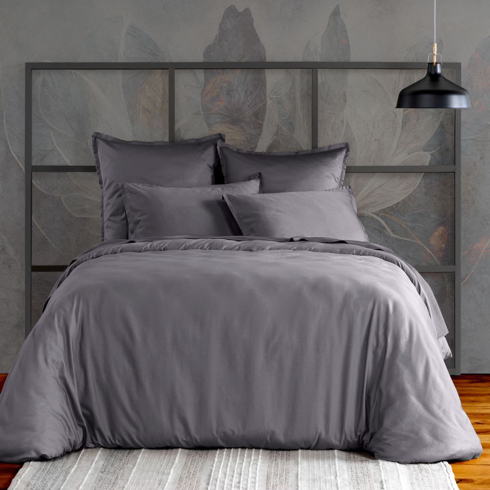 Taie d'oreiller satin de coton unie 50x70 cm - Maisons du Monde