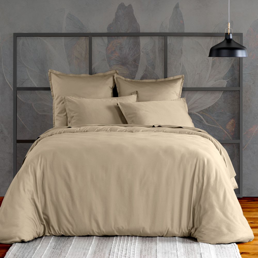 Taie d'oreiller satin de coton unie 65x65 cm - Maisons du Monde