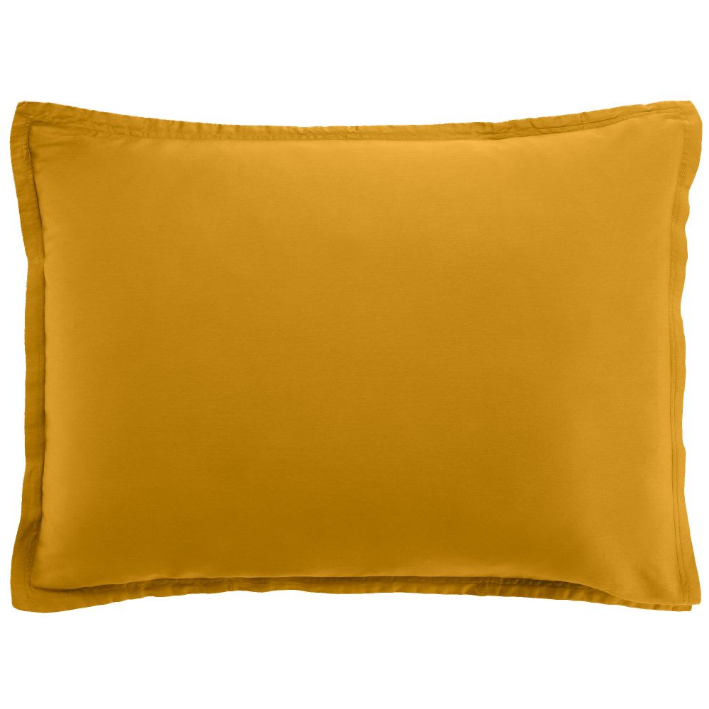 Taie d'oreiller satin de coton unie 50x70 cm
