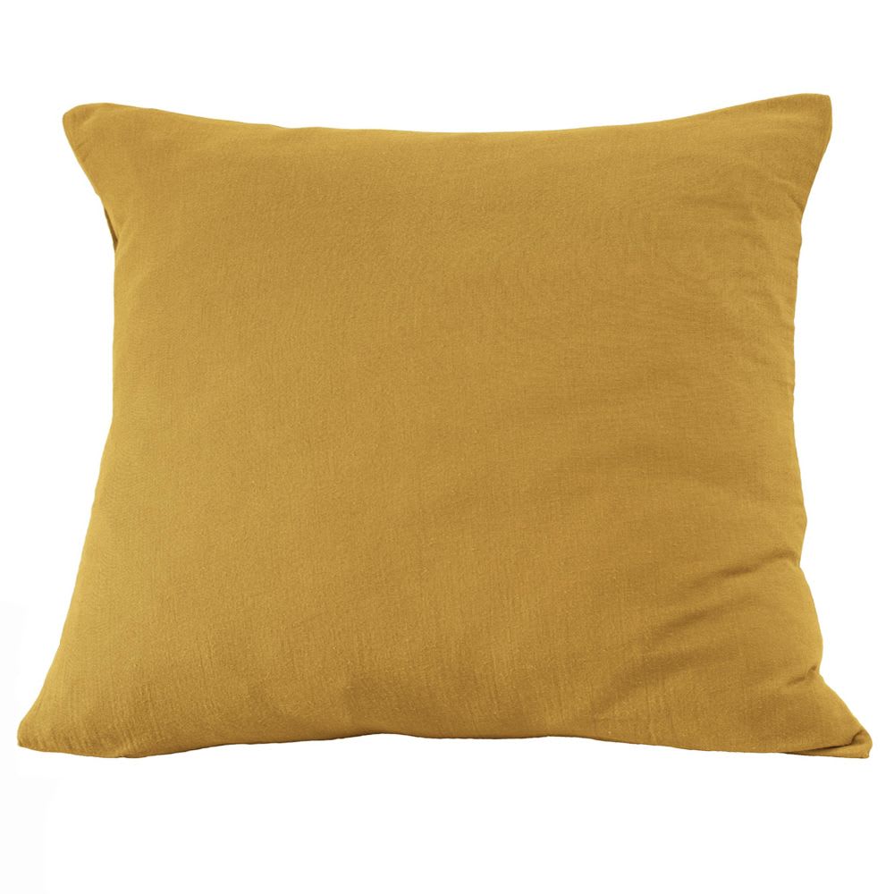 Taie d'oreiller gaze de coton unie 60x60 cm