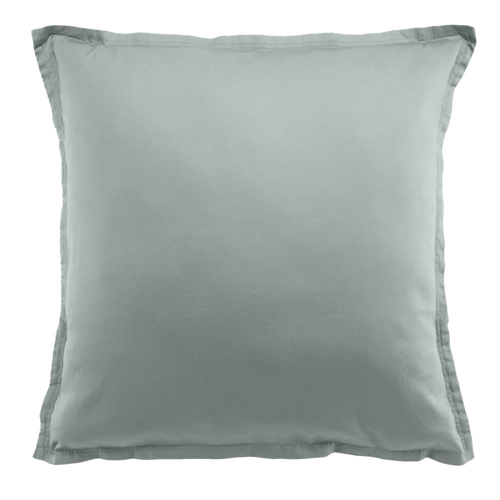 Taie d'oreiller satin de coton unie 65x65 cm