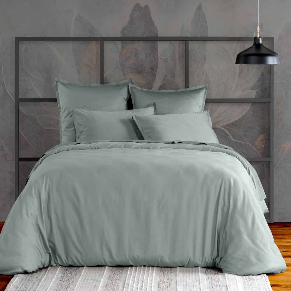 Taie d'oreiller satin de coton unie 65x65 cm - Maisons du Monde