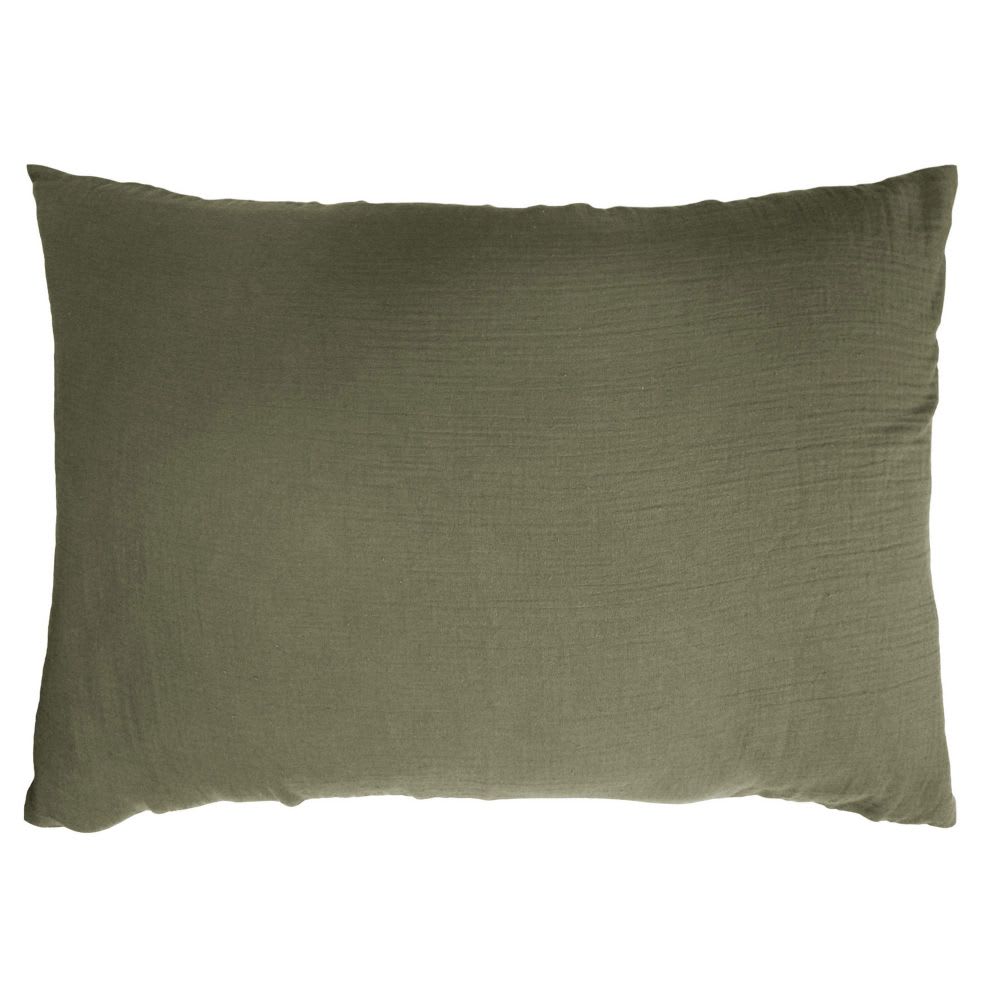 Taie d'oreiller gaze de coton unie 50x70 cm - Maisons du Monde