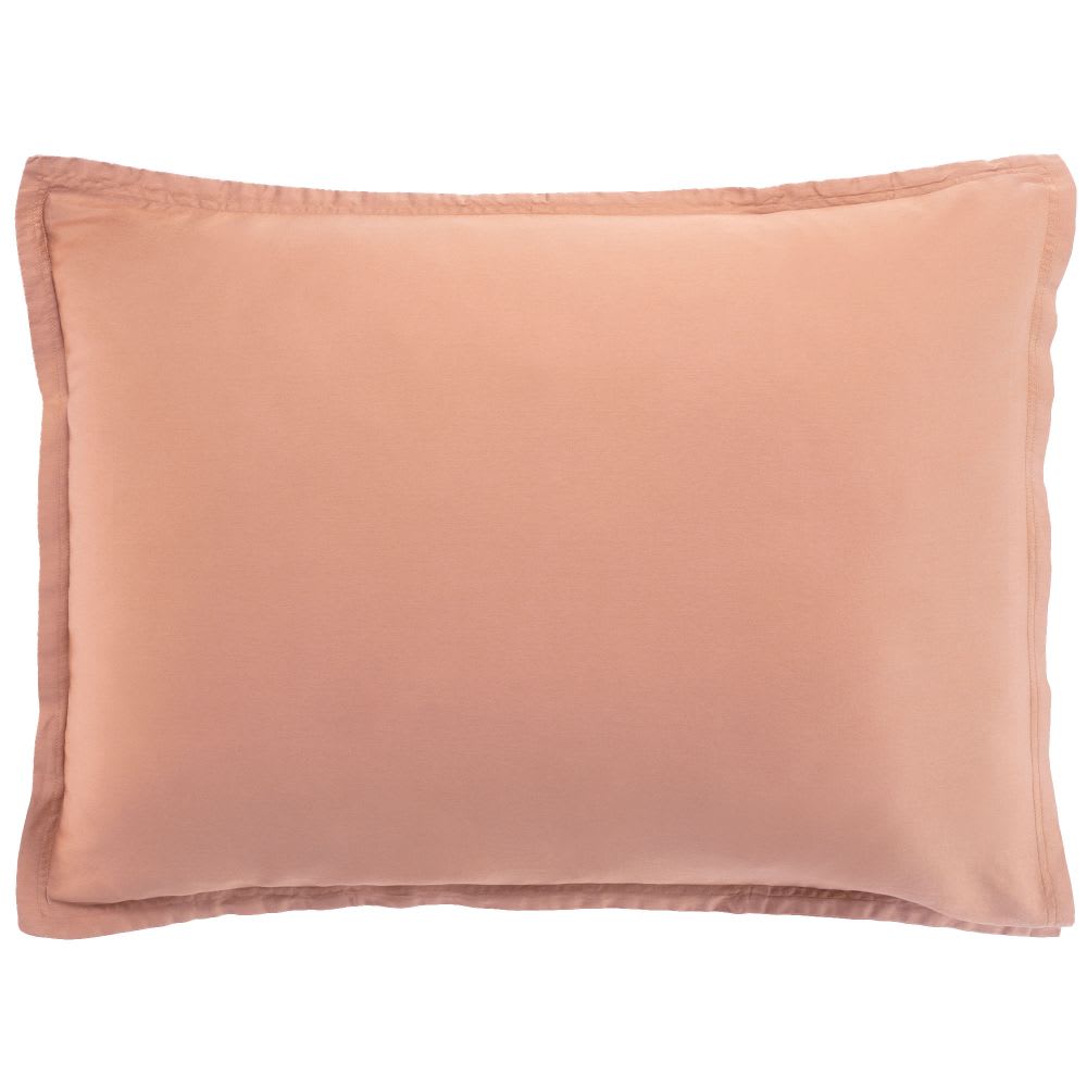 Taie d'oreiller satin de coton unie 50x70 cm