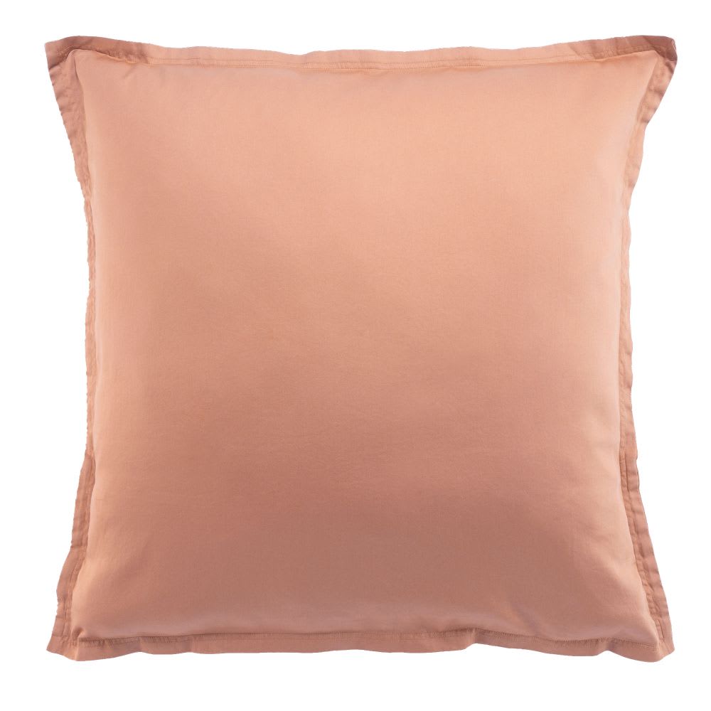 Taie d'oreiller satin de coton unie 65x65 cm