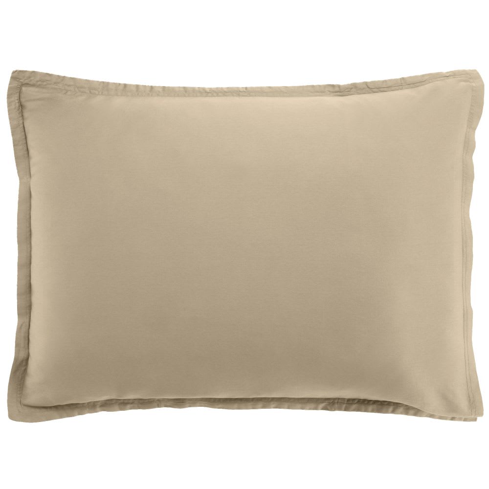 Taie d'oreiller satin de coton unie 50x70 cm