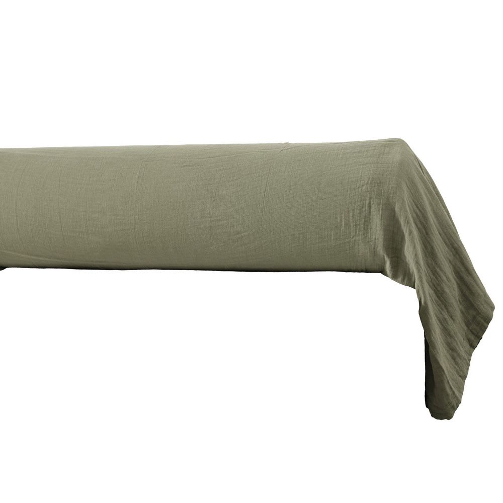 Taie de traversin gaze de coton unie 85x185 cm