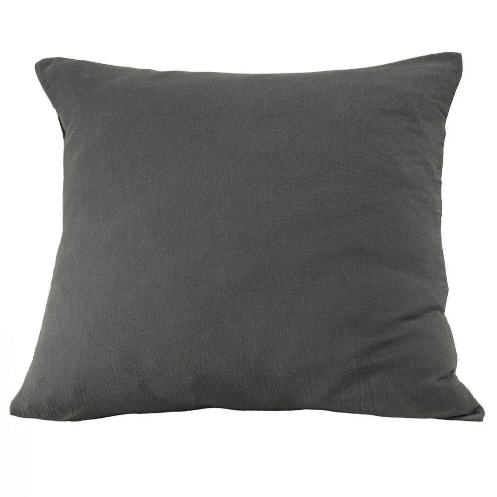 Taie d'oreiller gaze de coton unie 60x60 cm