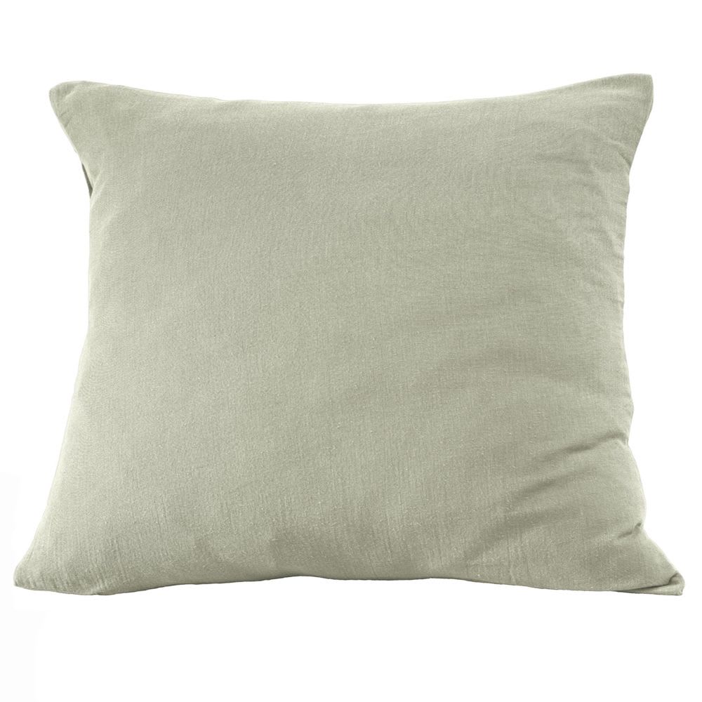 Taie d'oreiller gaze de coton unie 60x60 cm