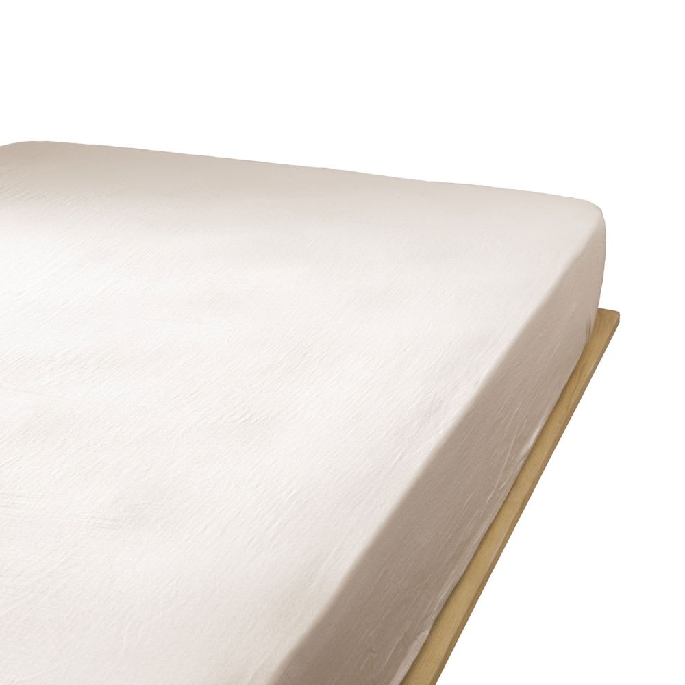 Drap housse gaze de coton uni 140x190 cm — vue 3