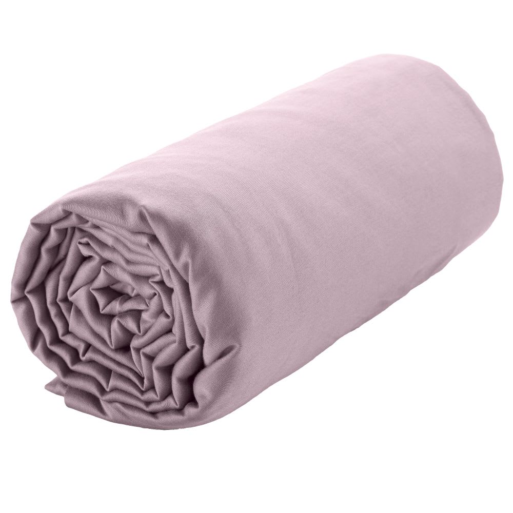 Drap housse satin de coton uni 140x190 cm - Maisons du Monde